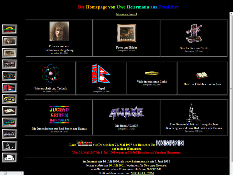  Homepage 2001 