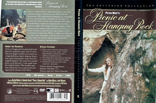 Picnic at Hanging Rock  - Cover einer amerikanische DVD