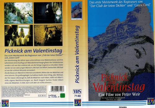 Picknick am Valentinstag - Cover einer deutschen Videokassette