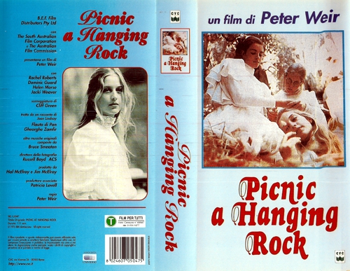 Picnic a Hanging Rock - Cover einer italienischen Videokassette
