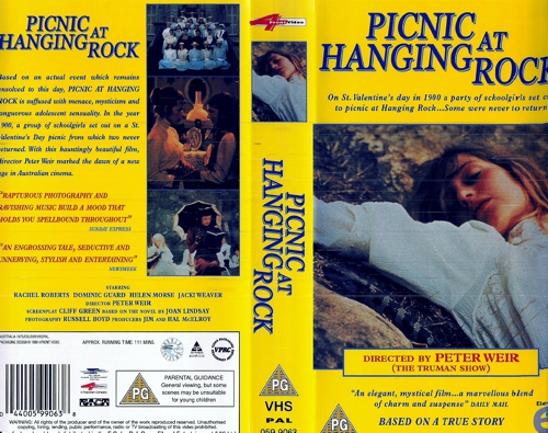 Picnic at Hanging Rock - Cover einer englischen Videokassette