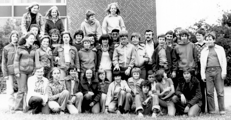 Klassenfoto der R7a an der Schule