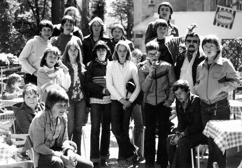 Klassenfoto der R7e am 11. Mai 1978 im Frankfurter Zoo